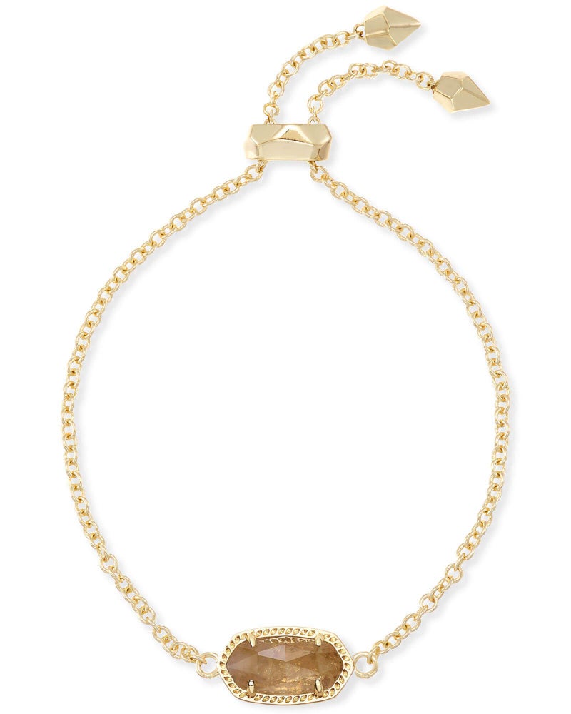 Kendra Scott Elaina Link Chain Bracelet for Women, Dainty Fashion Jewelry, 14k Gold-Plated Brass, Orange Citrine Quartz - Image 1